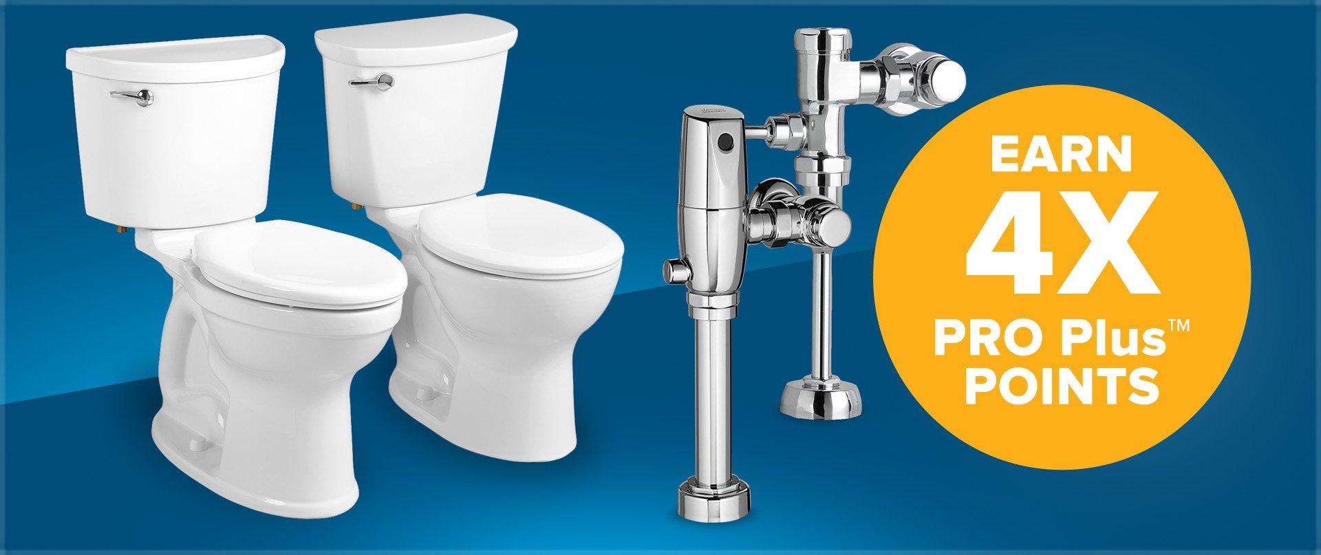 American Standard toilets and valves